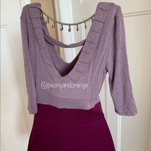 Size S: Costa Blanca, Gorgeous Purple long sleeve mini dress.